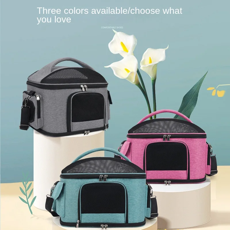 Pet Handbag Travel Pet Bag Dogs and Cats Foldable Pet Shoulder Crossbody Bag Pet Supplies