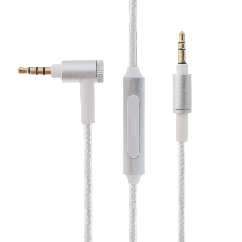 

3,5 мм Сменные кабели Au-dio, шнур с управлением громкостью микрофона, кабель Aux для Meizu HD50 headphonfse SHB8800