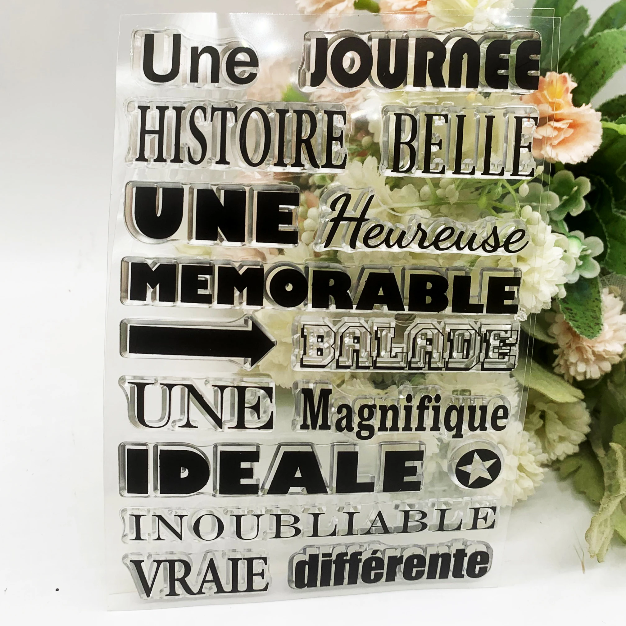 Прозрачный силиконовый штамп Word из прозрачной резины листы скрапбукинг своими