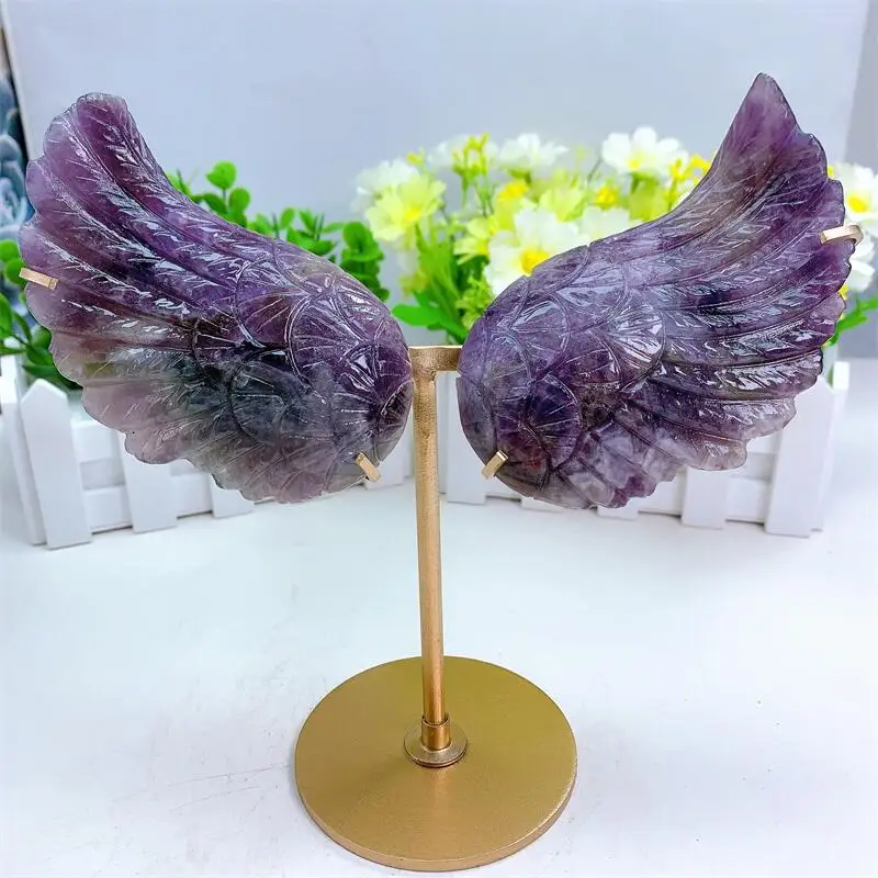 Натуральный Аметист мечты Ангела крыло хрустальный кварц Исцеление Рейки