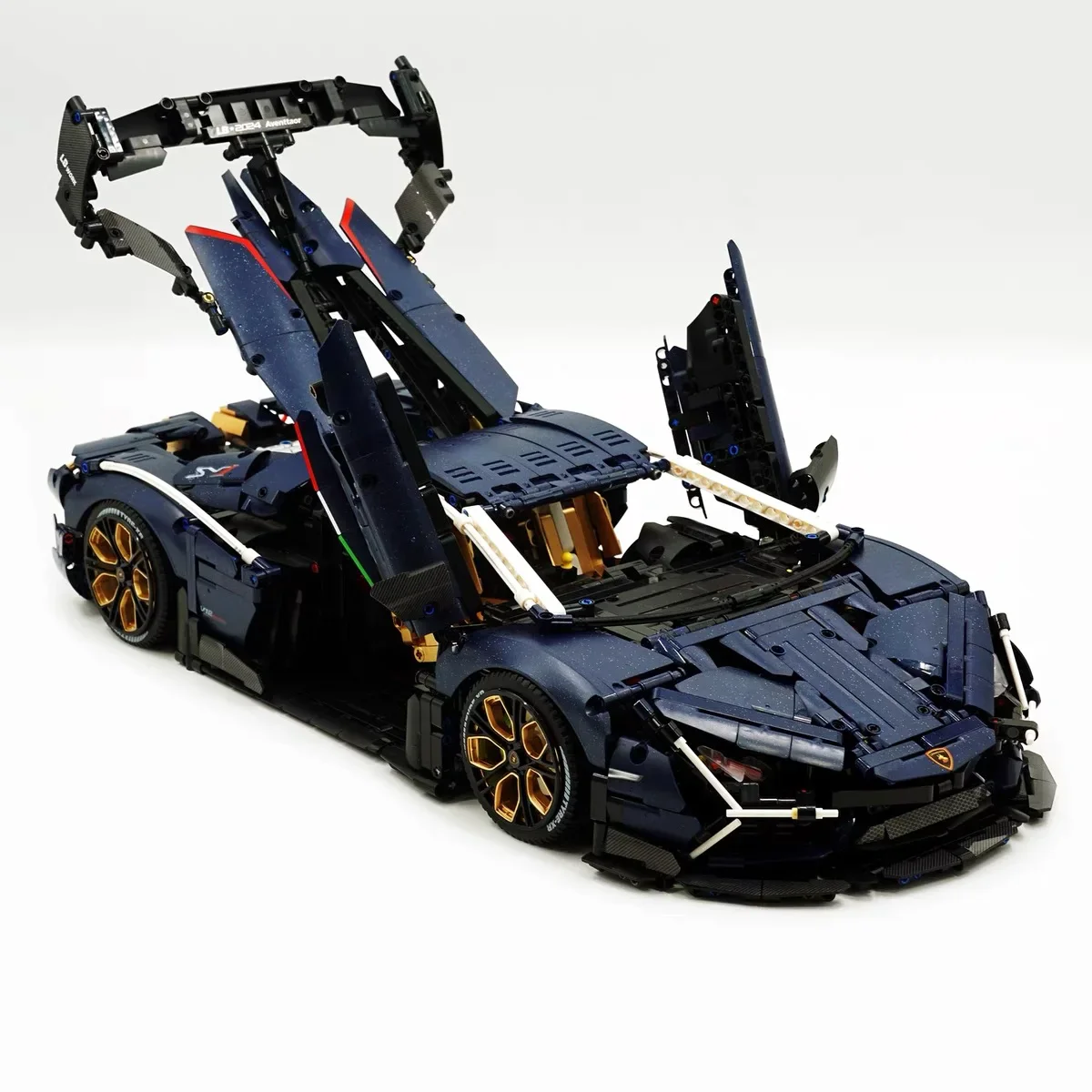 Фото 4106 шт. MOC GULY 10624 технический набор строительных блоков Lambo Revuelto, спортивный автомобиль 1:8, модель DIY, кирпичи, игрушки для детей, взрослых, подарки №3