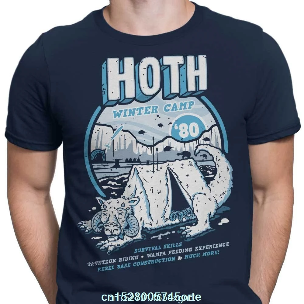 Забавный принт 2022 camiseta HOTH зимний лагерь-Мужская одежда Женская футболка 3451S -