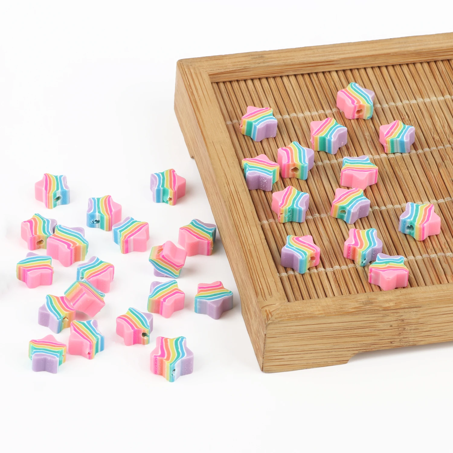 50-150 шт. бусины из полимерной глины в форме звезды