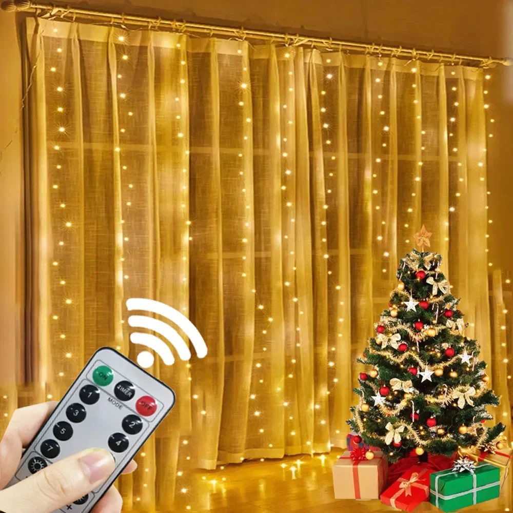 СВЕТОДИОДНАЯ Гирлянда для занавесок 3 м USB-гирлянда Сказочная гирлянда с