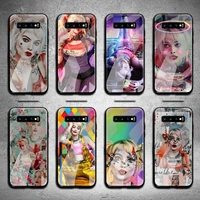 harley quinn phone case tempered glass for samsung s20 plus s7 s8 s9 s10 note 8 9 10 plus