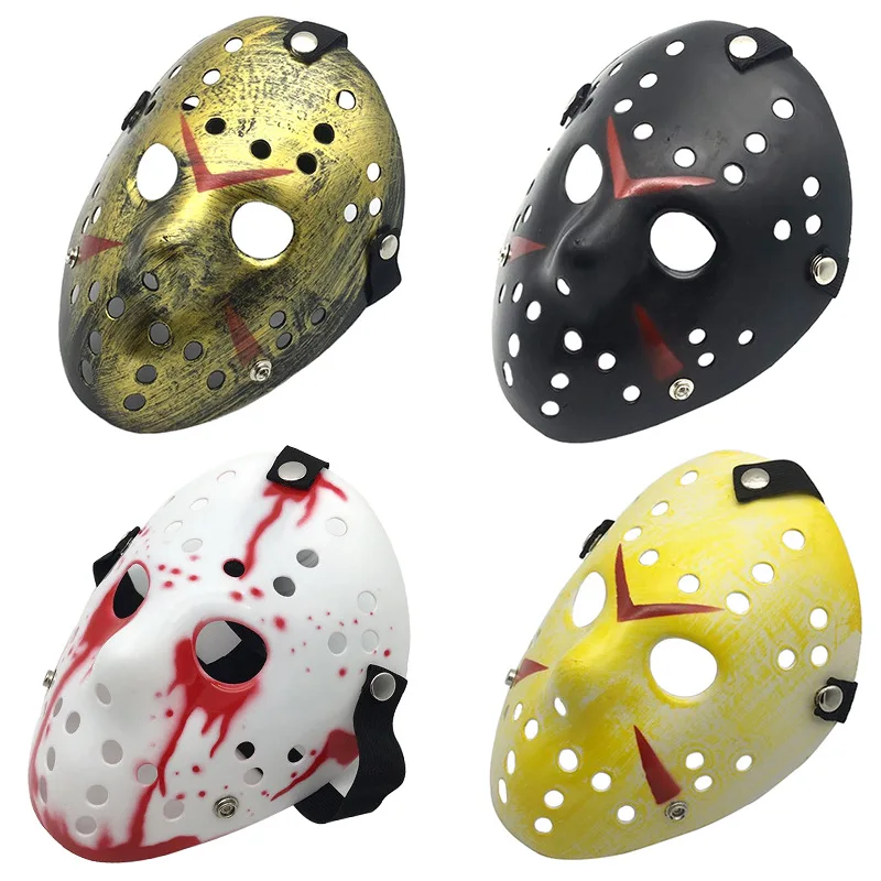 

Movie Hockey Mask Jason Voorhees Friday The 13th Horror Scary Mask Halloween Party Cosplay Masks for Adult Men Halloween Gift