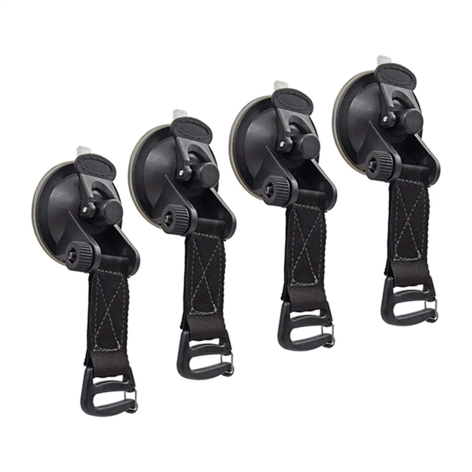 

4 Pieces Universal Suction Cup Anchor Suction Cup Tie Down Securing Hook, Lock Grip for Swimming Pool Covers Boat
