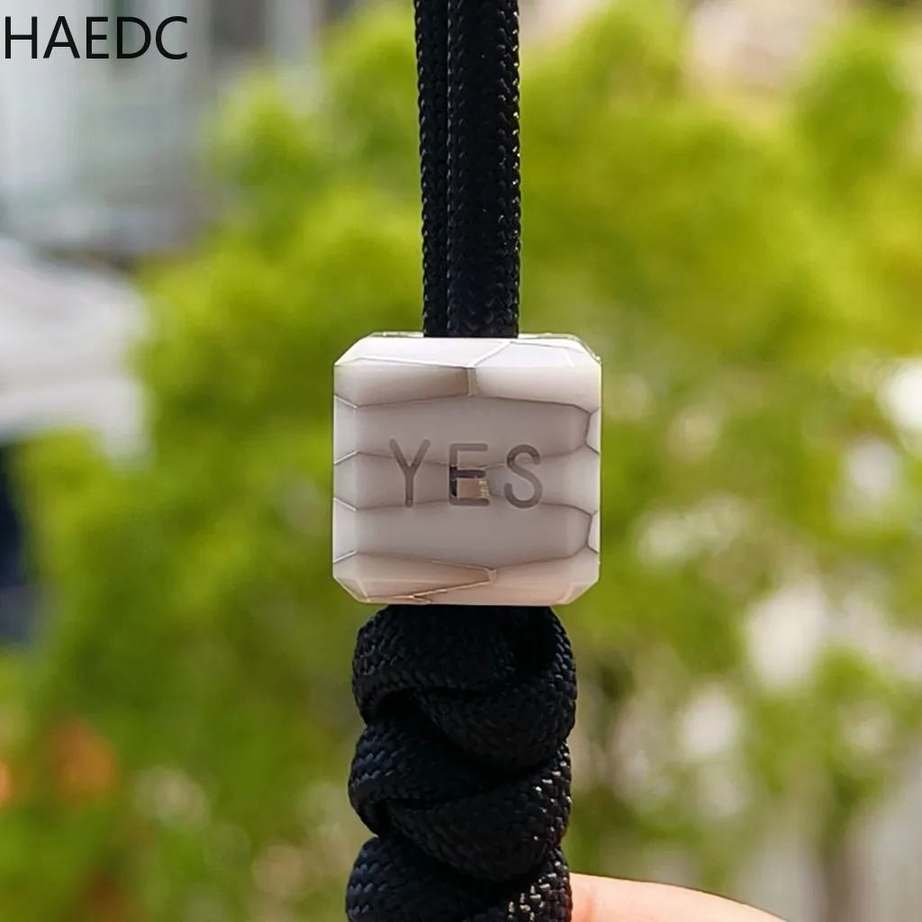 Светящаяся Подвеска для браслета и ожерелья HAEDC YES/NO из смолы