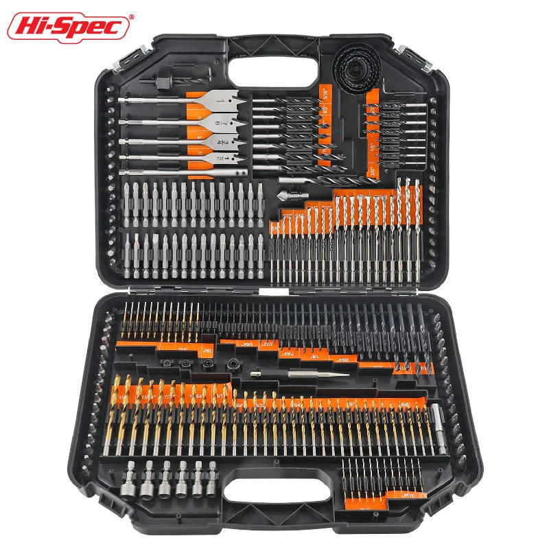 Hi-Spec HSS Cobalt Twist Drill Bit Set Metric Straight Shank With Metal Case For Stainless Steel Wood Drilling |