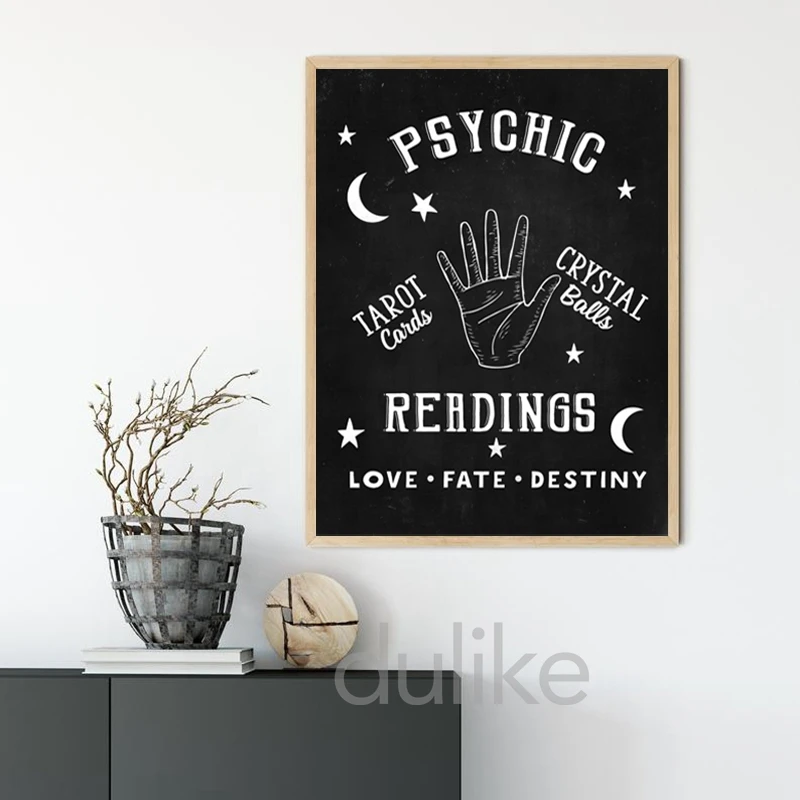 Пальмовые принты для чтения античная палитра предсказательная Таблица