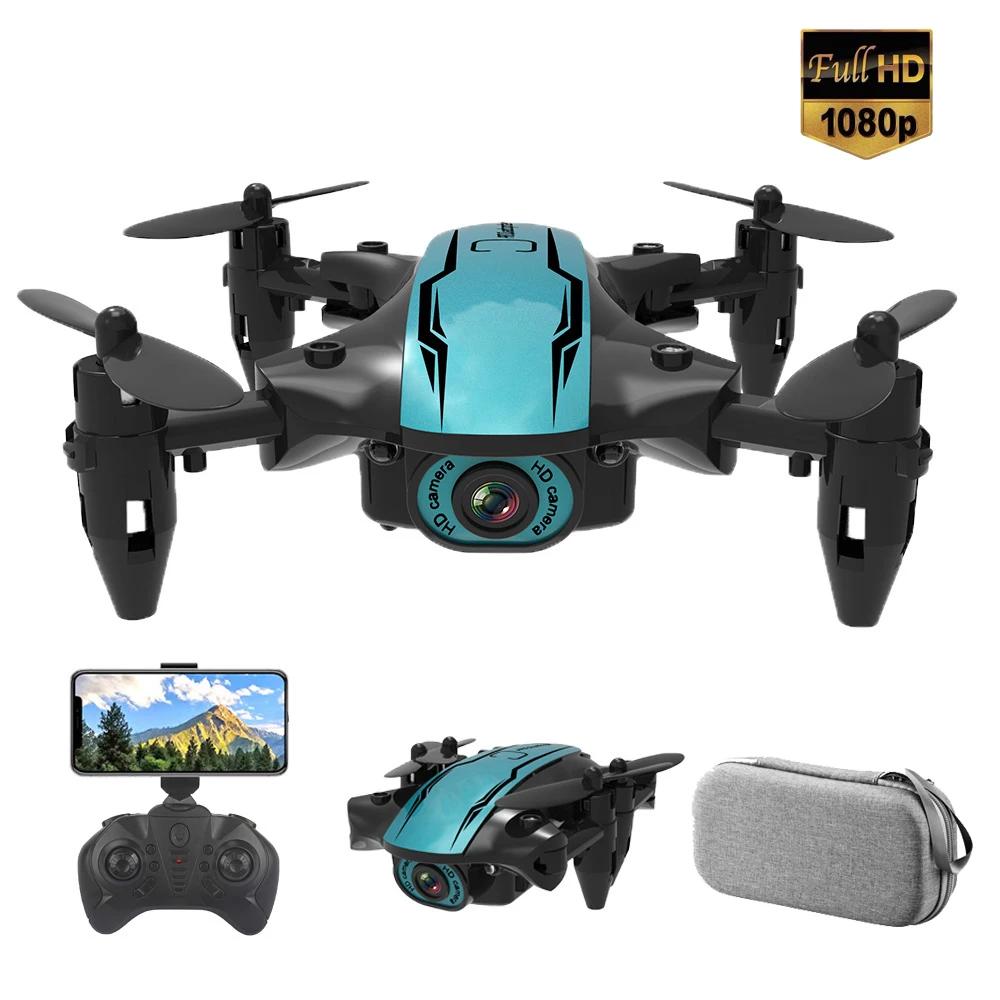 

New Mini Drone With 1080P HD Camera WIFI FPV Profesional Altitude Hold Drone Foldable RC Quadcopter Electric RC Helicopter Toy