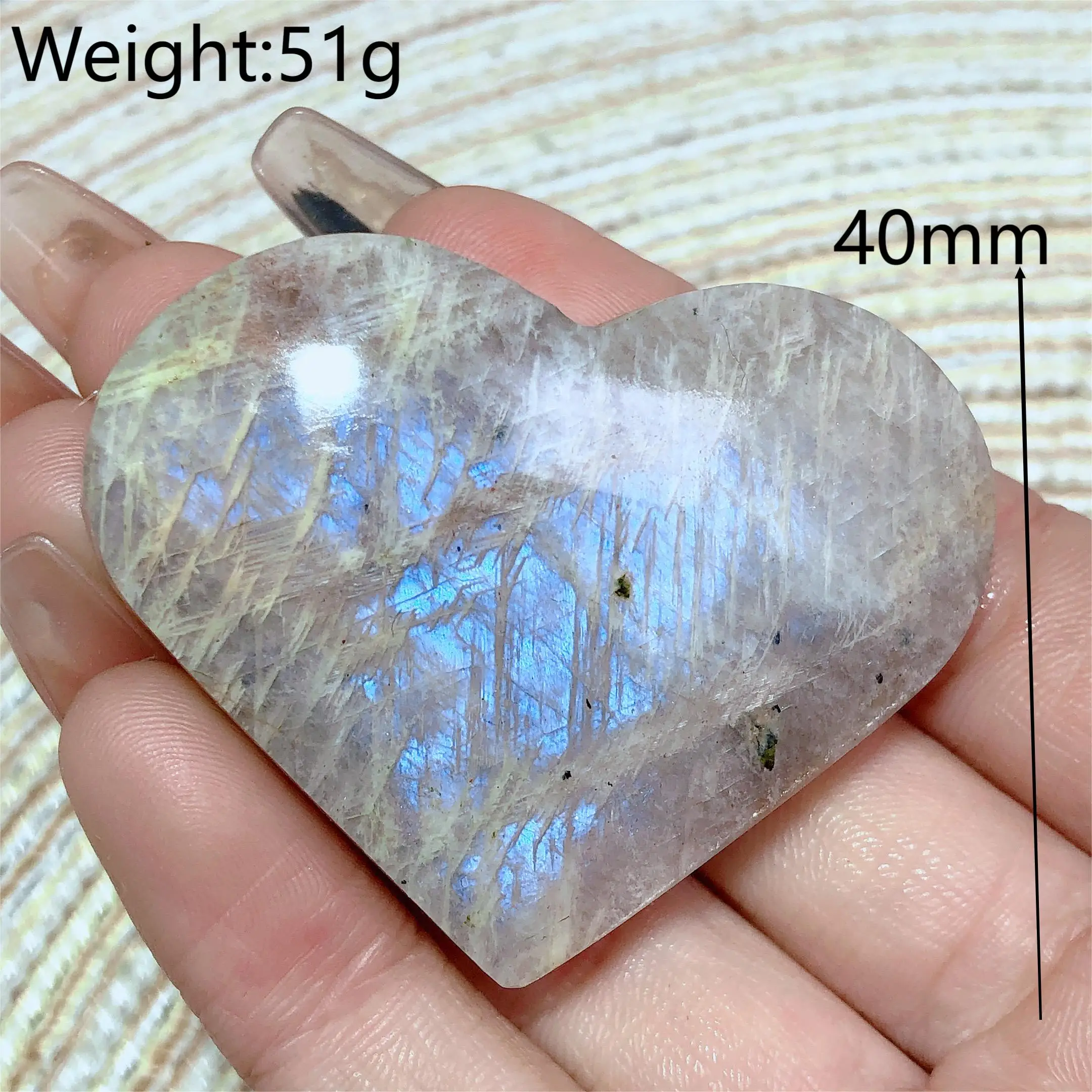 

Радужный Лунный камень Сердца картина