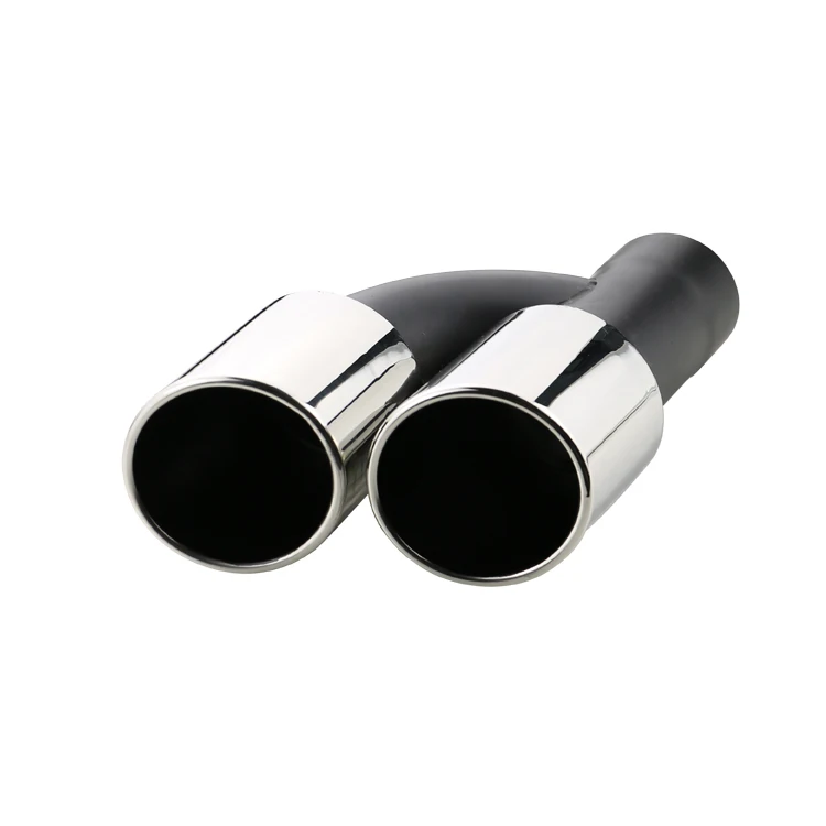 Выхлопная труба для автомобиля глушитель из нержавеющей стали 63 мм два выхода |