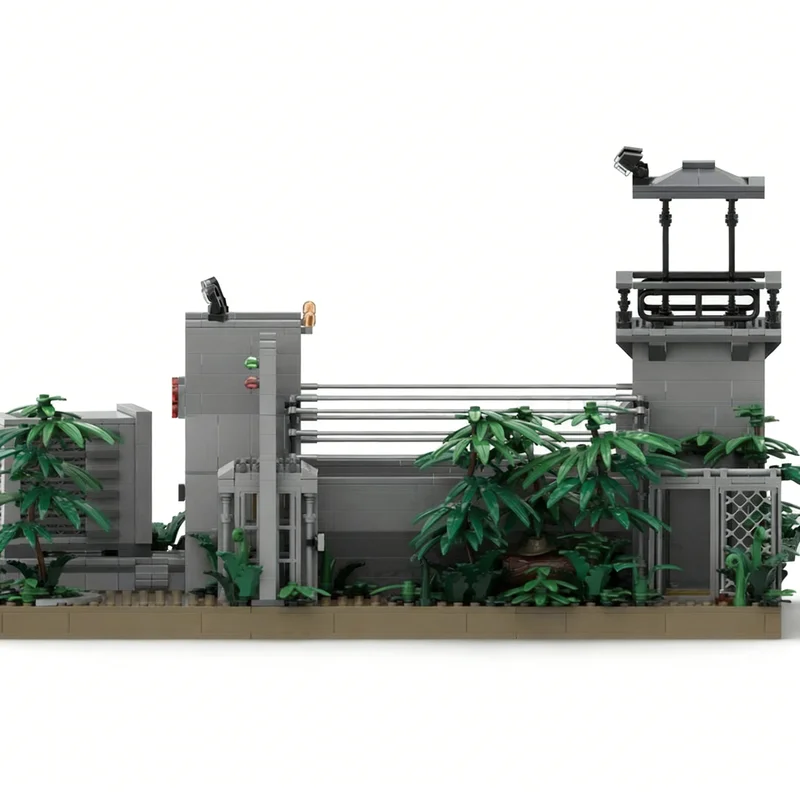 Набор строительных блоков MOC «Клетка Раптора» (1297 деталей) по мотивам «Парка Юрского периода», конструктор, развивающая игрушка, подарок на праздник, творческая идея (art.: 3920db78aedaa) - 3920db78aedaa