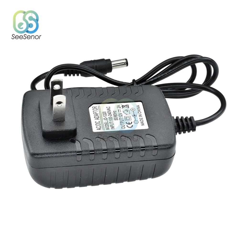 Универсальный адаптер питания 100-240 В переменного тока в 12 2 а постоянного