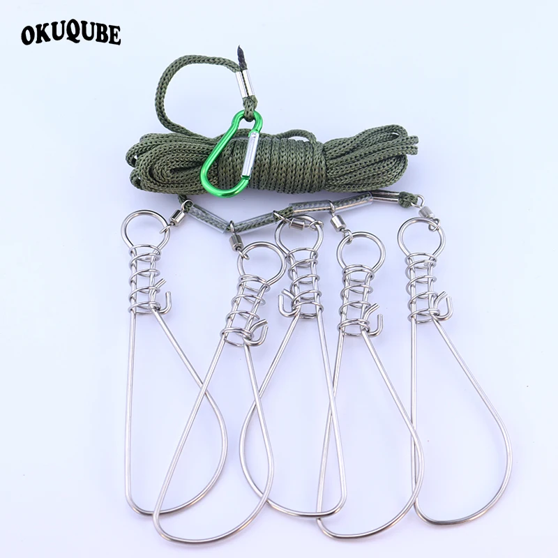 Леска из нержавеющей стали длиной 5 метров речная рыбалка брендовая спортивная