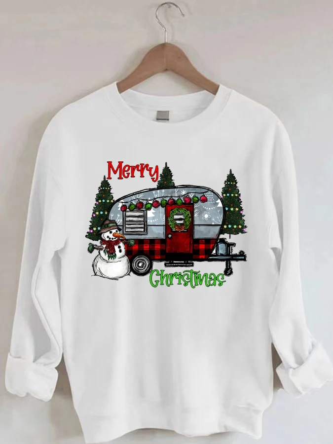 

Merry Christmas Camping Casual Sweatshirt