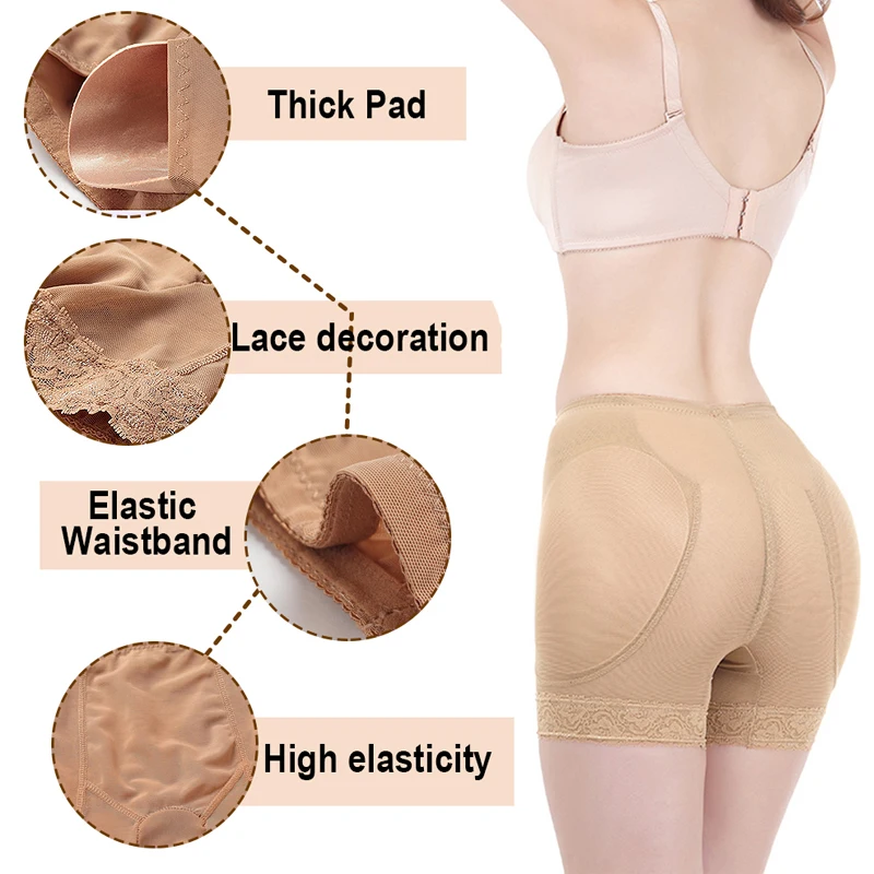 NINGMI Butt Lifter Tummy Control Shapewear Hip Enhancer Shaper Panties Seamless Shaping Underwear Sexy Ass Padded Panties