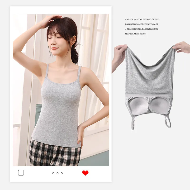 

New Pure Color With A Beautiful Back Backing Tank Top Women'S Summer Thin Style Can Be Worn Outside With A Trendy Suspender