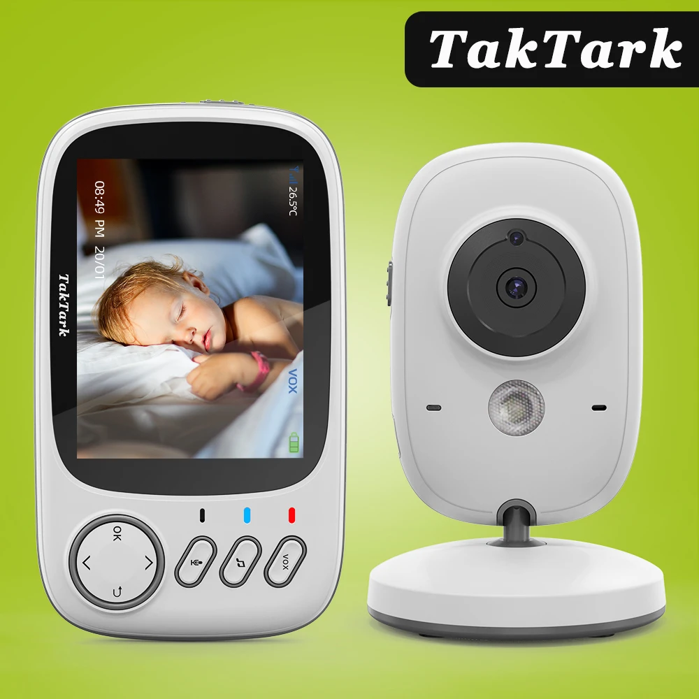 

TakTark 3.2 inch Wireless Video Color Baby Monitor portable Baby Nanny Security Camera IR LED Night Vision intercom