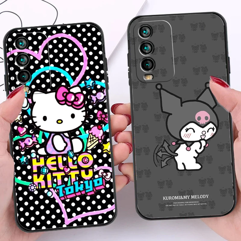 

Hello Kitty Kuromi Phone Cases For Xiaomi Redmi Note 10 10 Pro 10S Redmi Note 10 5G Back Cover Carcasa Funda Soft TPU