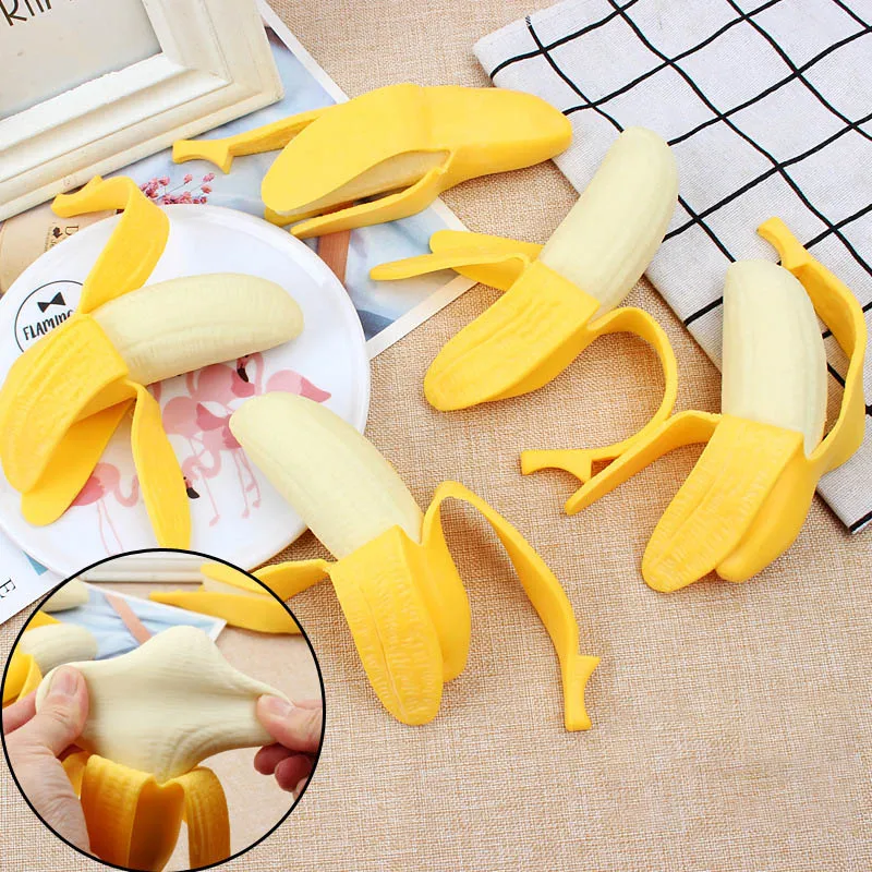 

Игрушки-антистресс, эластичная имитация пилинга банановый Сжимаемый медленно Восстанавливающий форму сжимаемая игрушка Mochi восстанавлива...