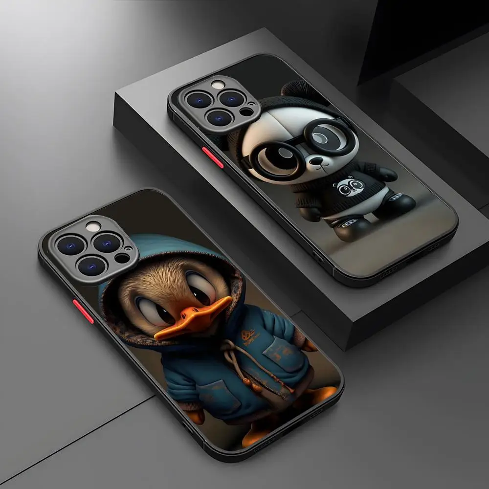 Чехол для телефона с изображением обезьяны лягушки тигра коровы птицы кошки
