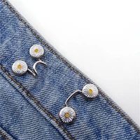 10pcs adjustment button waist collection artifact jeans alloy detachable change small nail free detachable daisy