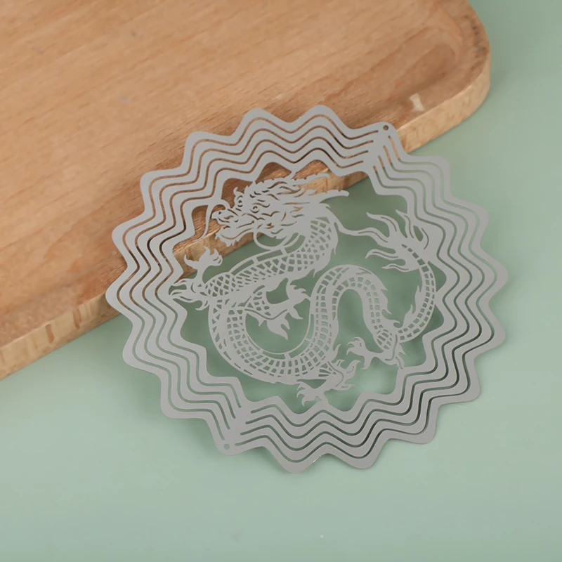 Сублимационный Спиннер Дракона Металлический Вращающийся Кулон Украшение Ловец