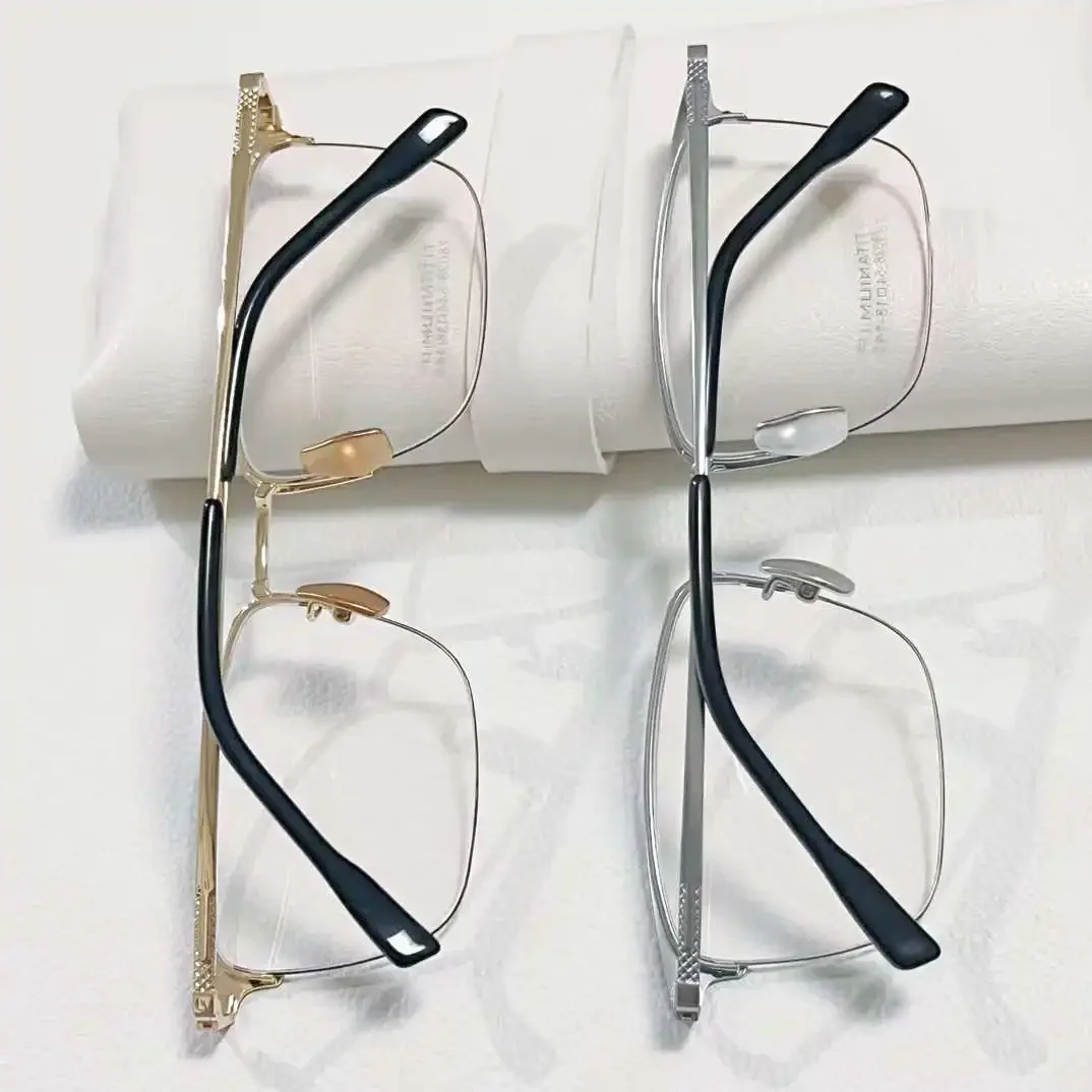 Ретро модные титановые оправы для очков без мужские и женские очки Rx
