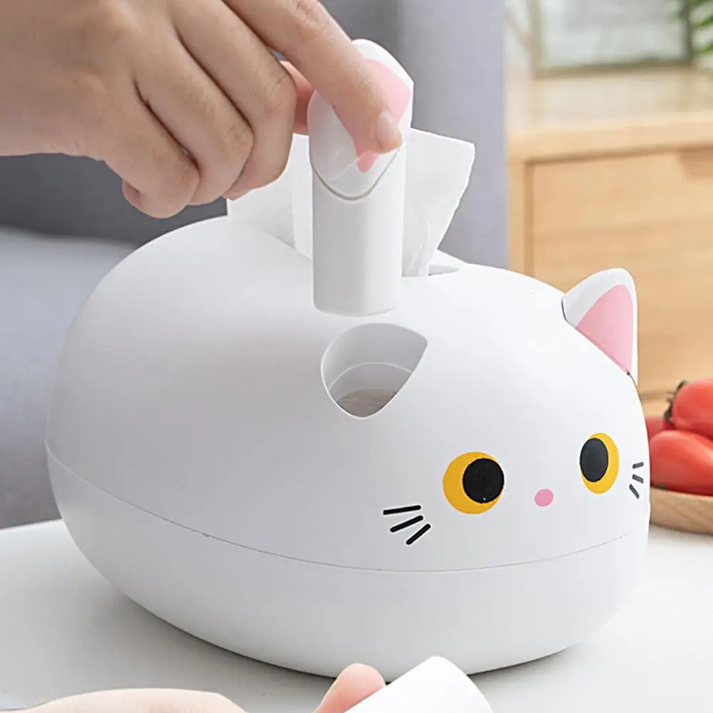 

Красивый чехол для салфеток, широкий держатель для салфеток с коробкой для зубочисток, органайзер для салфеток с милым котом