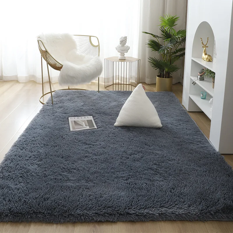 

Thick Carpet for Living Room Plush Rug Children Bed Room Fluffy Floor Carpets Window Bedside Home Improvement Soft Velvet Mats