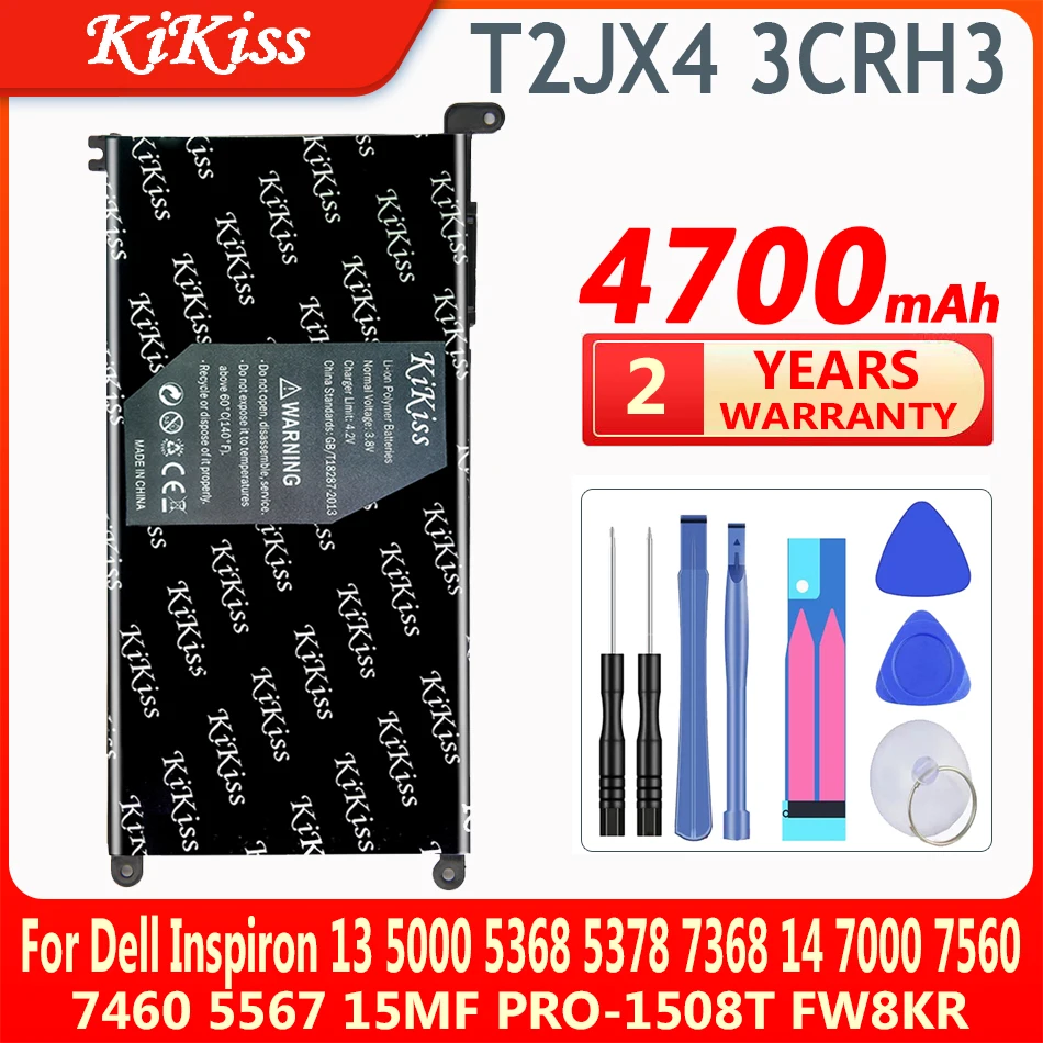 

Аккумулятор для ноутбука WDX0R для Dell Inspiron 7000 15 7560 5538 5567 5568 P61F 14 7460 5468 7569 7472 7570 7560 WDX0R T2JX4 3CRH3