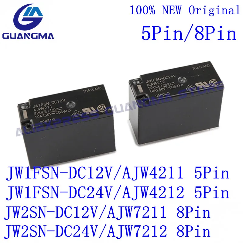 10 шт., новинка 100%, реле мощности Φ AJW4211, Φ AJW4212/AJW7211, Φ AJW7212, 12 В постоянного тока, 24 В постоянного тока, pin