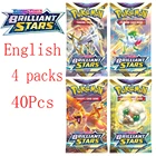 40 шт. французские карты Pokemon Tag Team Vmax Mega Energy Сияющий Покемон карточная игра карточная Коллекция карточек Покемон карты