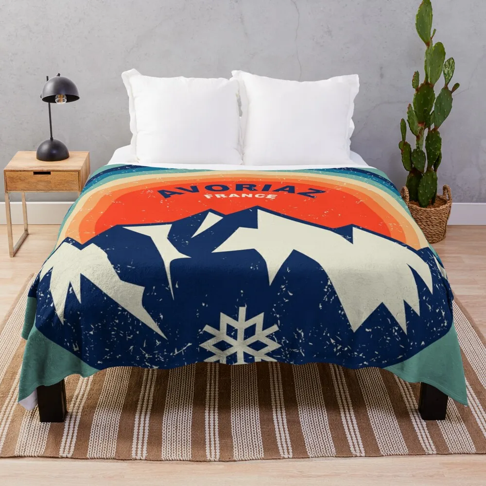 Аворiaz Франция Плед Зимние кровати Большие одеяла