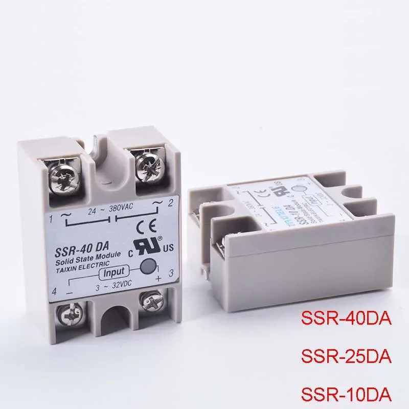 Фото Однофазное твердотельное реле SSR-40DA постоянного тока в переменный ток 3-32 В постоянного тока Вход 24-380 В переменного тока Выходное твердотельное реле №4