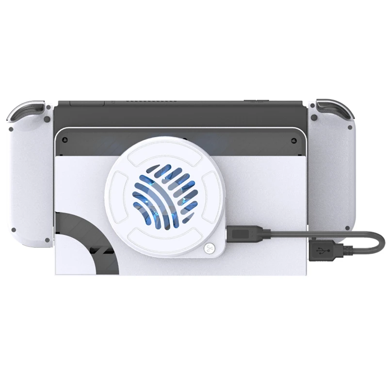 

RISE-Dock External Cooler Fan Radiator With Blue Light For Switch OLED Docking Station, USB Powered