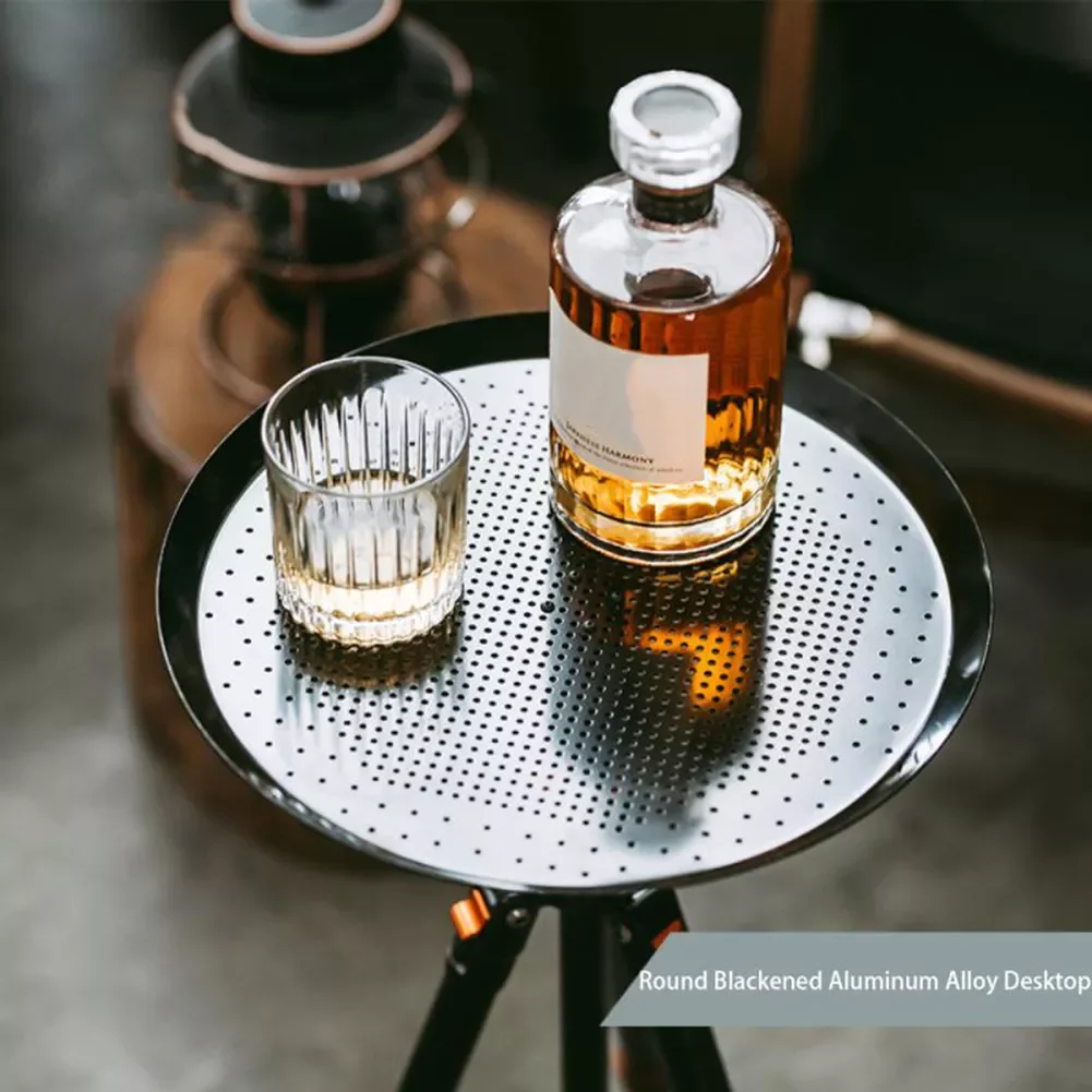 

Уличный стол NEW2023 из алюминиевого сплава, круглая металлическая Ультралегкая лампа с резьбой для кемпинга и пикника, столик для дома, чая, ко...