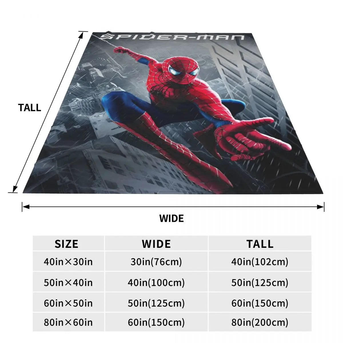 Одеяло в американском стиле Человек-паук Фланелевое покрывало для кемпинга