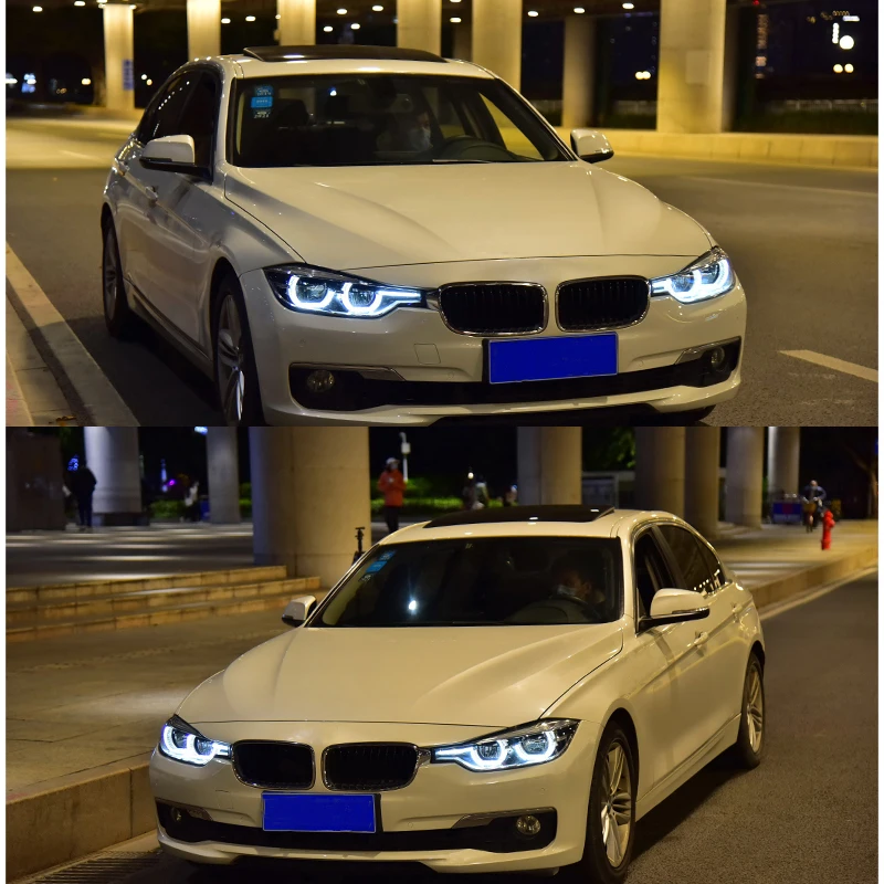 Для F30 фары 2013-2015 F35 светодиодные 320i 318i 325i DRL Angel Eye Beam автомобильные аксессуары