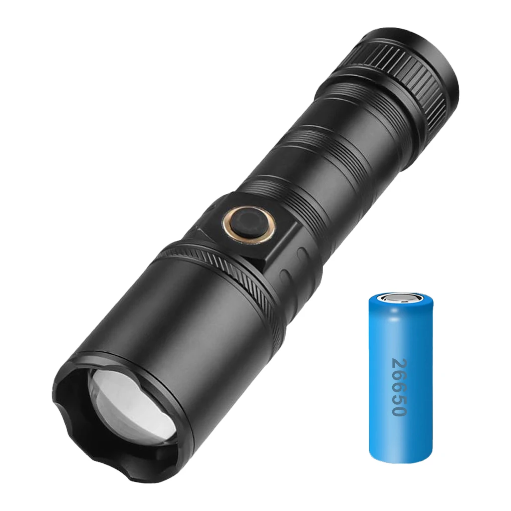 

Flashlight XHP70 Portable Solid Flashlights Waterproof Torch Compact Easy to Operate Christmas Thanksgiving Gift