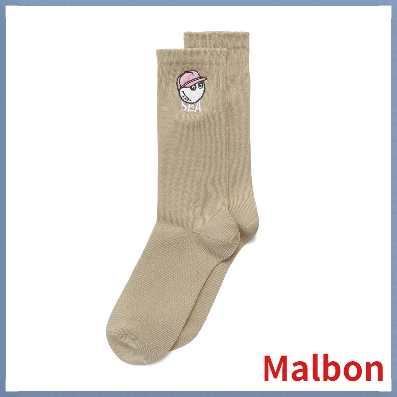 

Malbon Golf Mid-high Tube Solid Color Sports Two-color New Soft Breathable Cotton Socks for Men and Women Couple Models