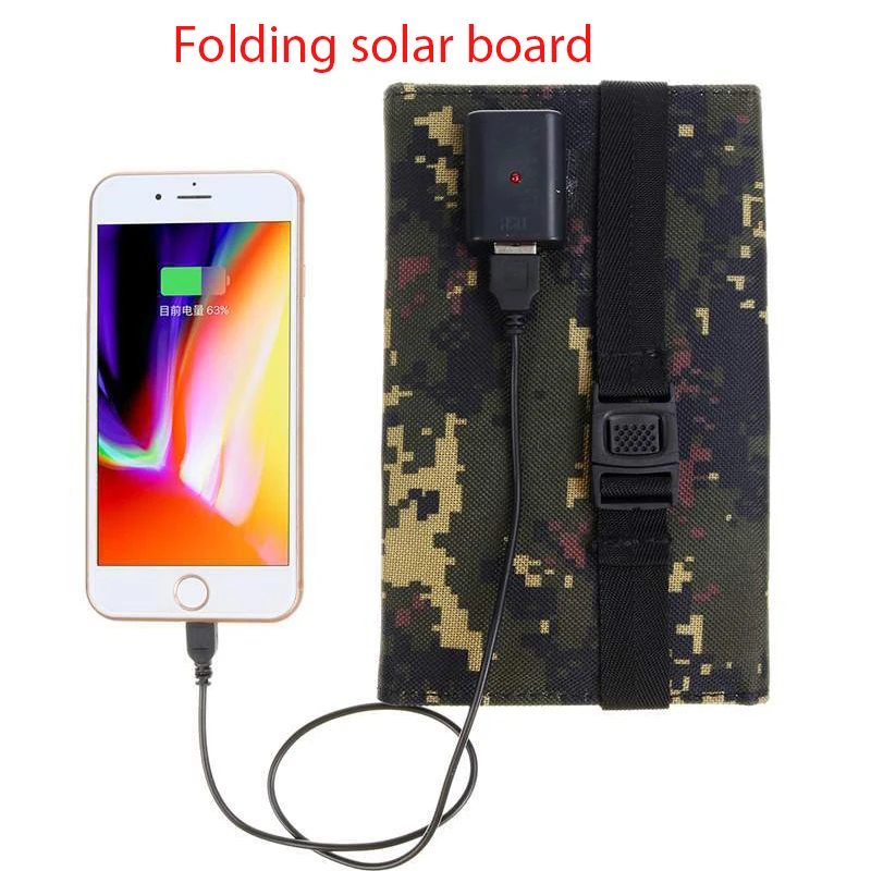

Flexible Solar Module 10W Solar Folding Bag USB Photovoltaic Module Set Solar Panel Kit For Mobile Phone Power Generator