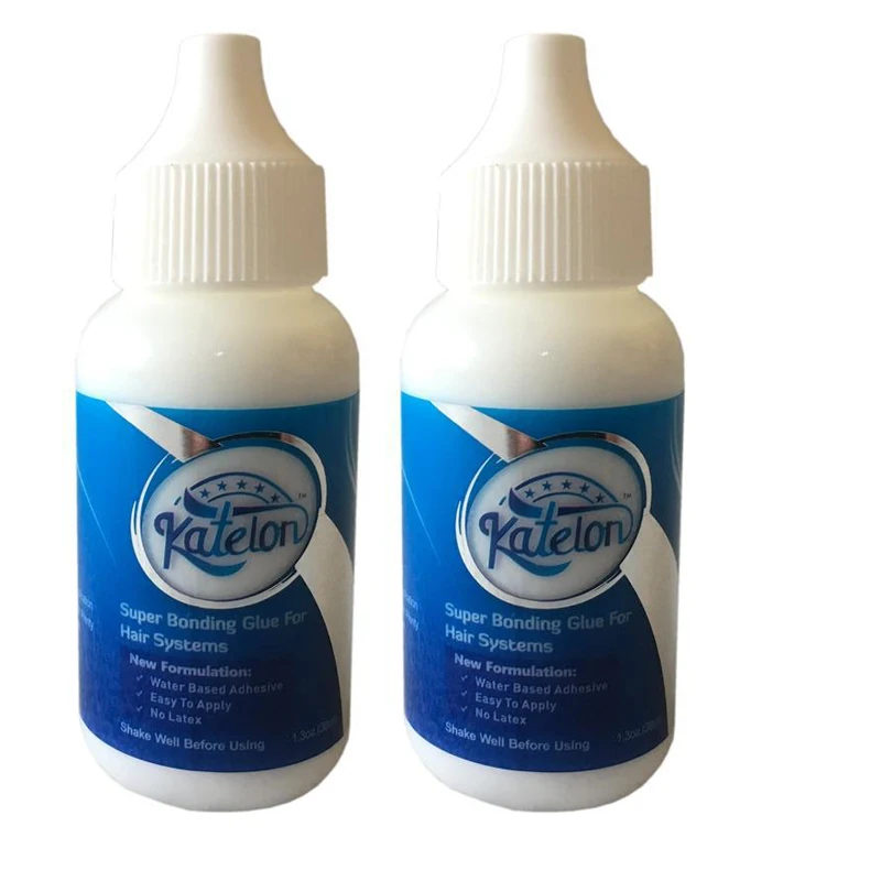 

2pcs Lace Wig Glue 38ml WaterProof Wig Bonding Glue Invisible Adhesive Control Lasting WaterProof Wig Bonding Glue