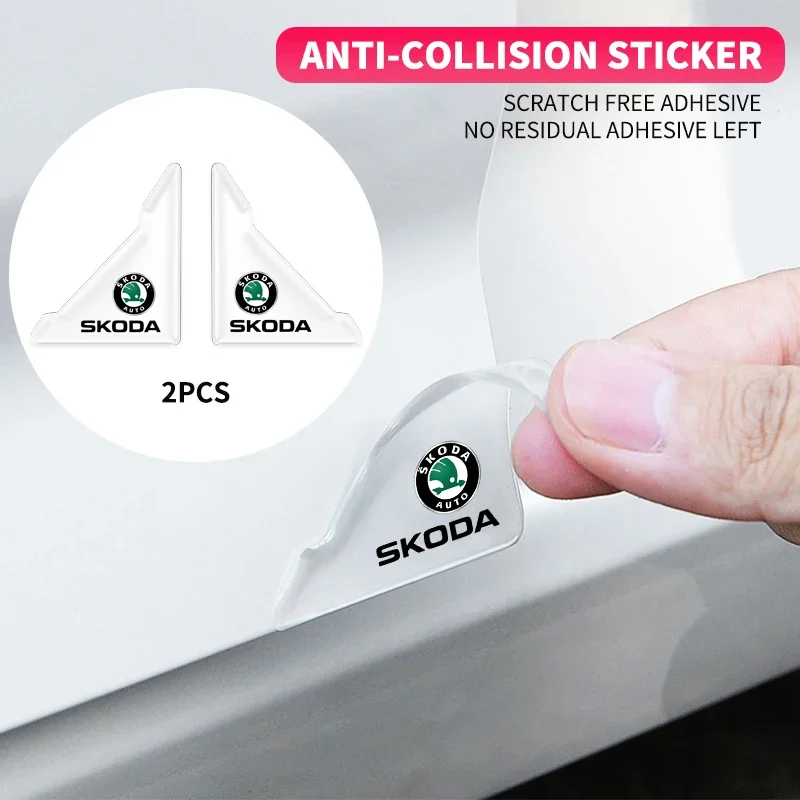 Угловая крышка автомобильной двери защита Бампера Для Skoda Rapid Felicia Kodia Kamiq Yeti Karoq Fabia