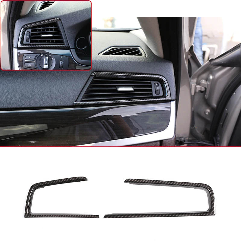 

LHD For BMW 5 series F10 2011-2017 Car ABS Chrome Dashboard Side Air Condition Vent Outlet Cover Frame Trim Stickers Accessories