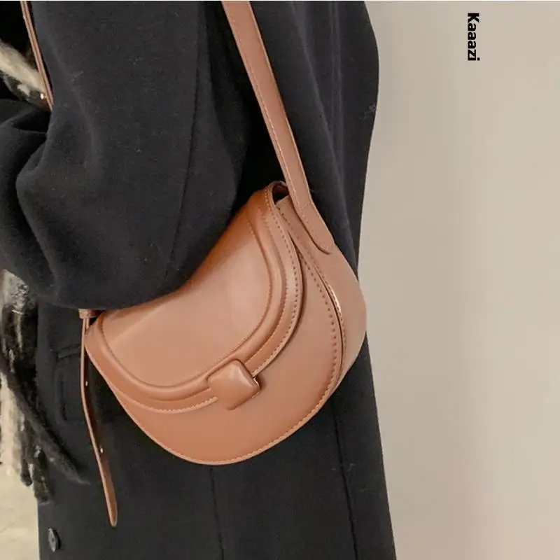 

Vintage Classic 2023 New Saddle Shoulder Bag Luxury Casual Versatile Crossbody Bags Designer Fashion Ladies Handbag Simple Trend