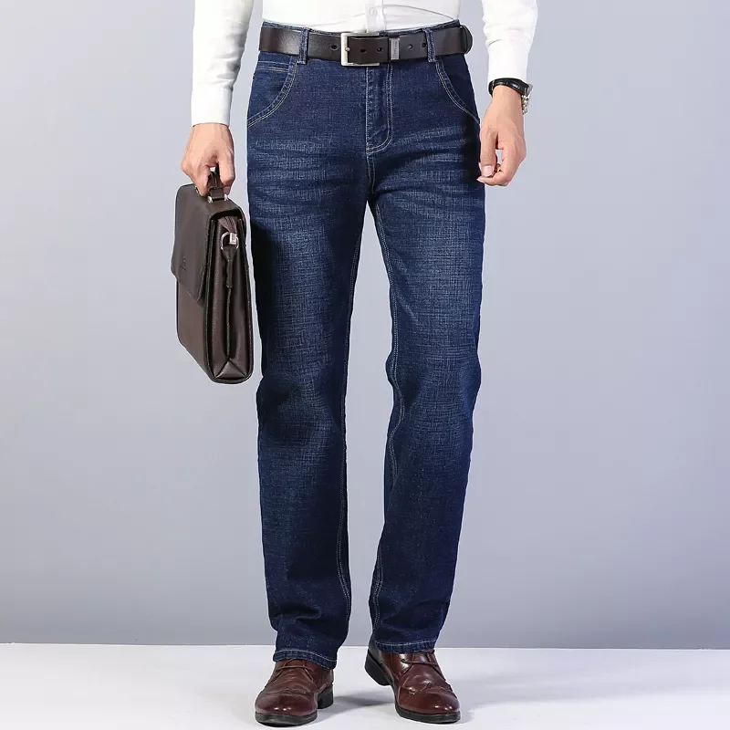 2022New Men's Stretch Straight Fit Jeans Men's Denim Pants Brand New Style Trousers  Mens Wear