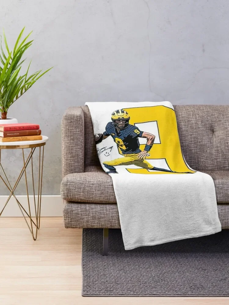 Валянт Университет Мичигана Футбол Серый JJ McCarthy Плед